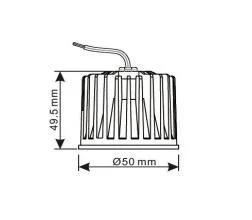 9W Anti-Glare Downlight Module Replace Halogen MR16 Bulb