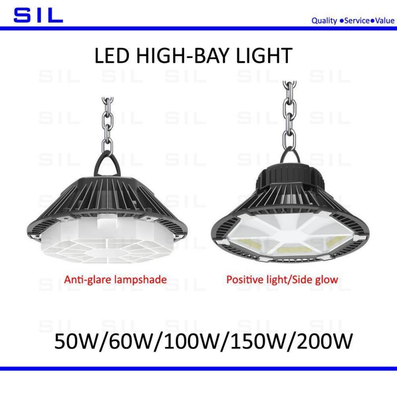 Hot Sales Cheap LED High Bay Light 50watt 50W 60W 100W 150W 200W Sports Hall Light Lifting Light 50W LED High Bay Light