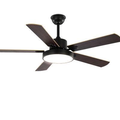 Solid Wood Oil Rubbed Bronze Damp Rated Ceiling Fan with Light
