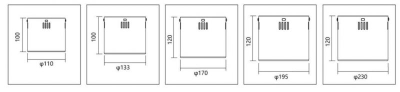 SMD Surface Mounted Down Light LED Ceiling Light for Residential Office Hotel Apartment Corridor Balcony