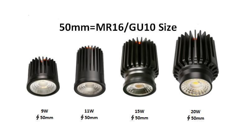 11W COB Recessed Downlight Module MR16 COB LED Downlight Module X3a