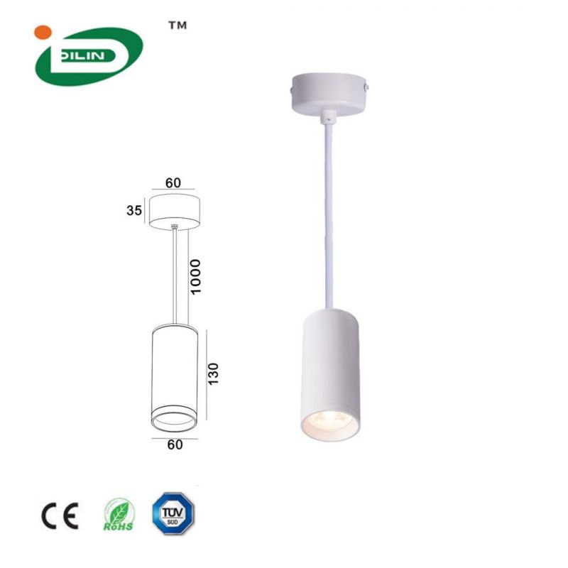 Wholesale Dining Room Decorative GU10 Pendant Lamp Fittings Modern Ceiling Lamp Fixture Cylinder LED Pendant Light