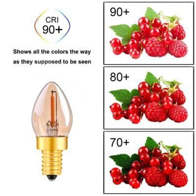 110V E12 E14 C7 Filament Buddha Bulb