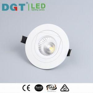 10W White / Black Recessed LED Spotlight