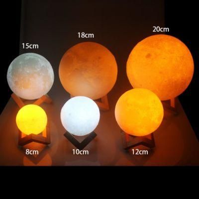 Custom 3D Printing Moon Light LED Lamp