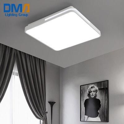 Smart Remote Control White Black Acrylic Ceiling Lamp for Bedroom