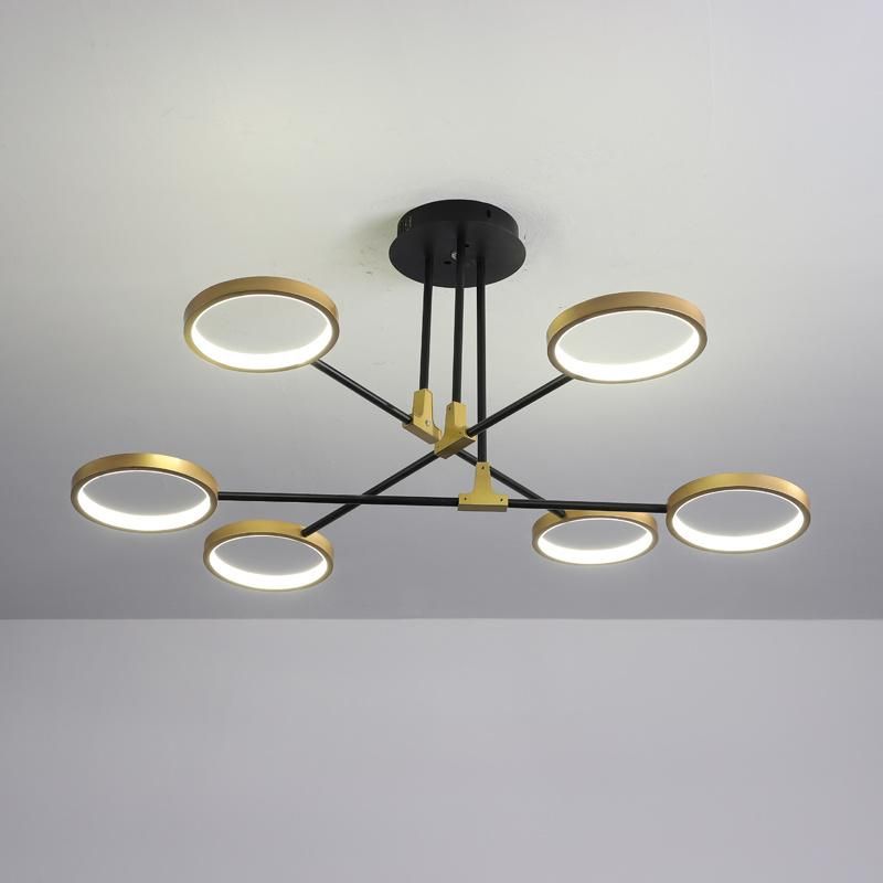 Round Acrylic LED Chandelier Nordic Design for Living Room