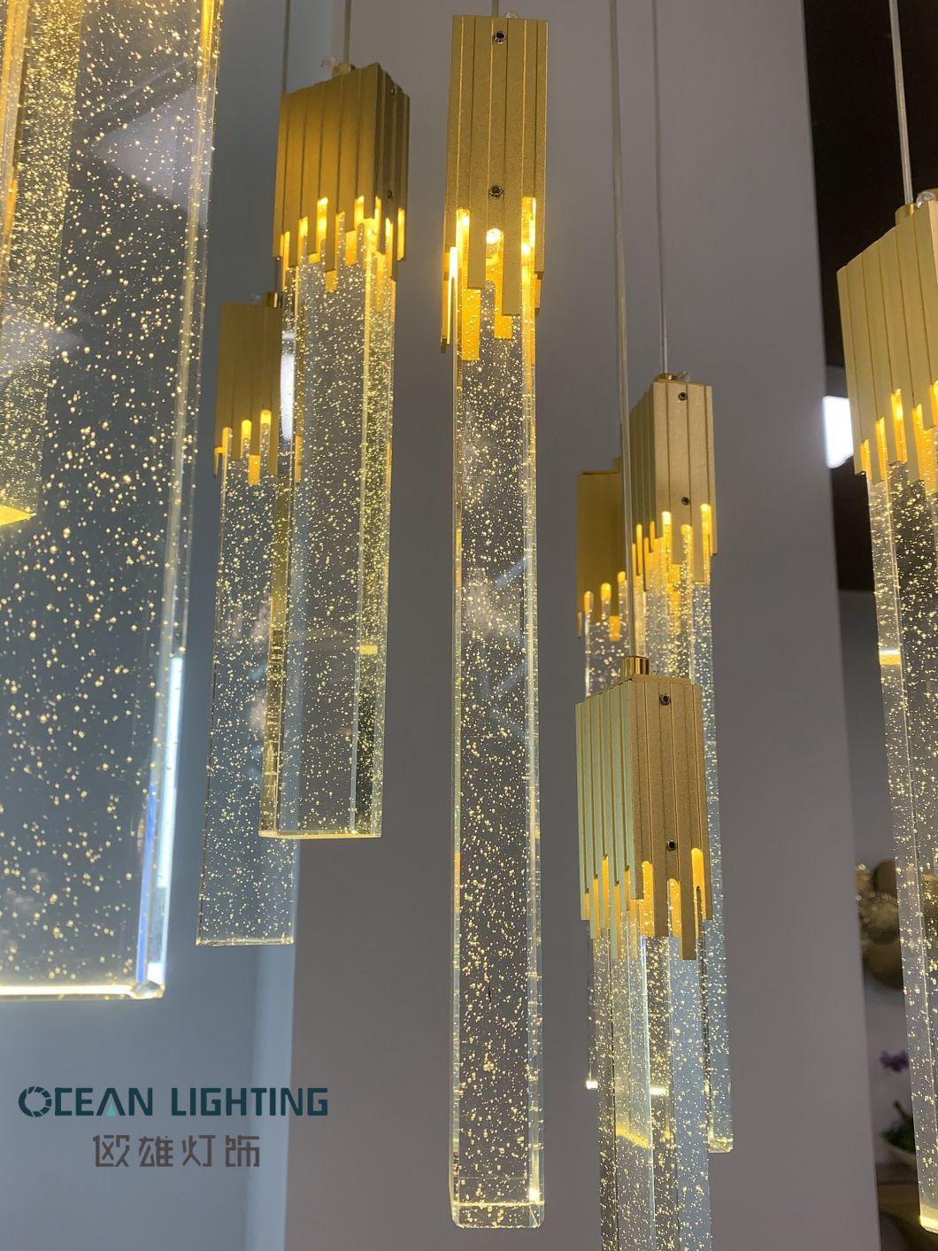 Ocean Lighting Modern Nodic Staircase Chandelier Interior Decor LED Pendant Lights