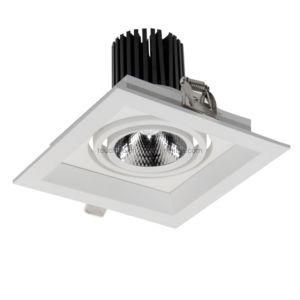 7W Square White 700lm LED Grille Spot Light