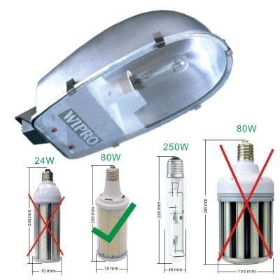 80W 12800lm Super Bright Street Light Replacement E26 E27 E39 E40 LED Light Bulb