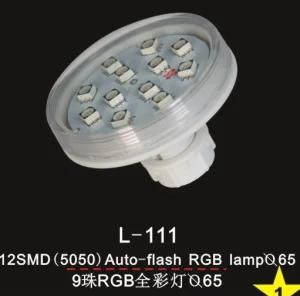 L-111 12-SMD Auto-Flash RGB Lamp D65