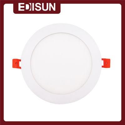 New CE/ERP Regulation 100-240V 24W Recessed Round CCT Adjustable LED Slim Panel Light