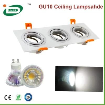 Aluminum Distributor Project LED Quality Three Head Office COB LED Ceiling Light with GU10 LED Bulb