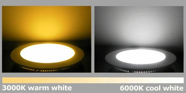 6W Round and Square Ultra Slim LED Panel Lamp Light