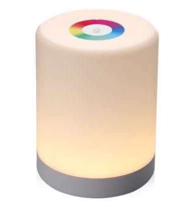 LED Touch Control Induction Dimmer Lamp Smart Dimmable RGB Color Change Rechargeable Bedside Night Light