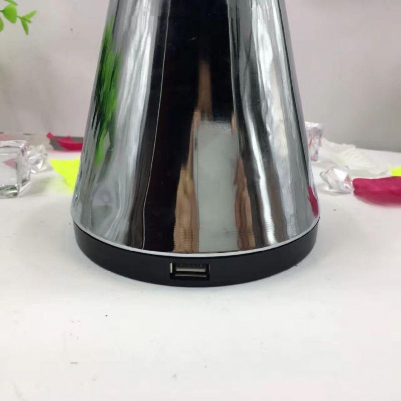 Hotel Style Aluminium USB Dimmable Rechargeable LED Table Night Lights Mini Gold Cordless Restaurant Touch Dimmer Dimming Desk Lamp for Hotel Bar KTV Club Home