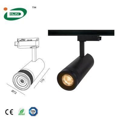Hot Sales LED Track Lights Focus Zoomable Spot Lamp High CRI 90 Lighting for Museum Gallery Lighting