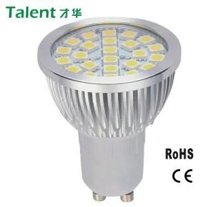 4W GU10 Lathe Aluminium Shell LED Spotlight