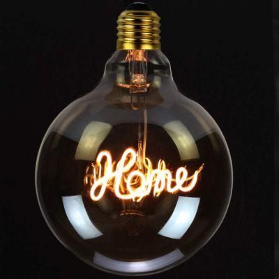 Home Word Alphabet Home Dimmable Decorative LED Filament Light Bulb