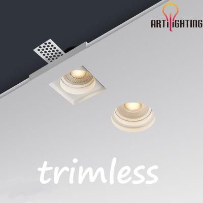 Trimless Dimmable Recessed Ceiling MR16 GU10 LED Spotlights Downlight Fittings