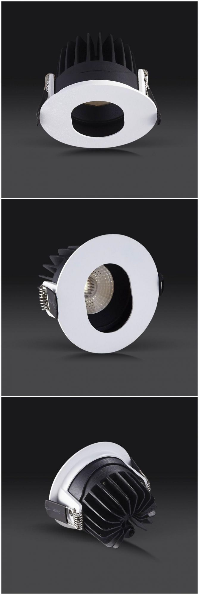 R6254 6W10W 520lm900lm COB Commercial LED Recessed Downlight Fixture Small Round Down Light