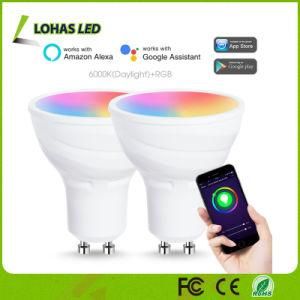 Tuya Smart APP Controlled RGB+CCT 5W GU10 Smart WiFi Bulb