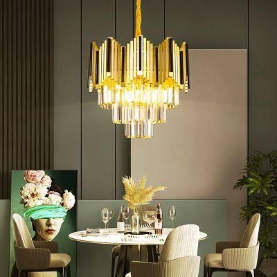Dafangzhou Light China Flat Chandelier Manufacturing Crystal Light European Style Pendant Light Applied in Living Room
