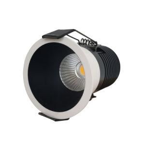 LED Spotlight Anti-Glare 5W/7W/10W/12W/15W 2700K-5000K LED Downlight Triac 0-10V and Dali Dimming Recessed LED Spot Light