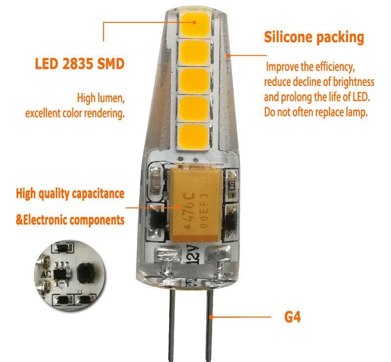Hot Sale 2W G4 12V LED Light for Indoor Lighting