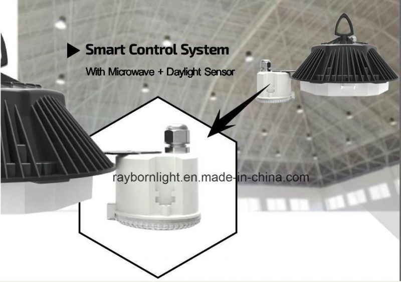 160lm/W High Brightness Microwave Dali Sensor 1-10V 100W 200W LED Warehouse High Bay Light