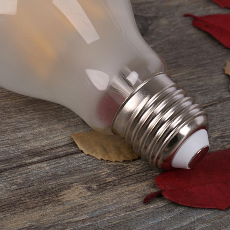 LED Global Bulb A60 6W/8W/10W Frosted Matte Glass LED Vintage Bulb Home Decoration LED Filament Lamp for Indoor Lighting CE RoHS ERP Approval