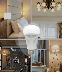 Aluminium E27 8W 2.4G RGB Remote Control Color Changing Intelligent LED Bulb Lights