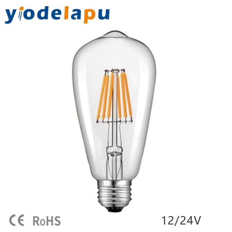 DC12V 24V St58 E27 COB Filament Bulb