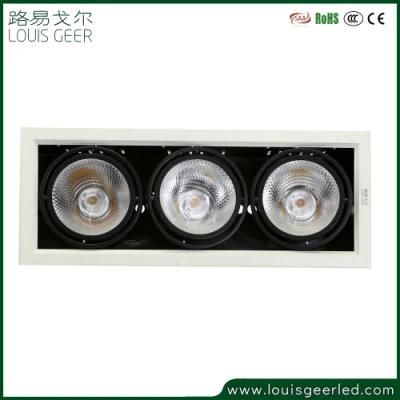Rotatable Light Heads 36W 45W LED Recessed Grille Spotlight