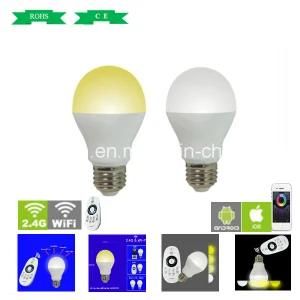 6W Ww/Cw E27 E26 B22 Optional Smart Home Bulb WiFi Remote Control LED Lamp Light