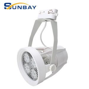 No Flicker 15W 25W 35W 40W 45W 50W White Black LED Track Light PAR30 100lm/W for Hotel