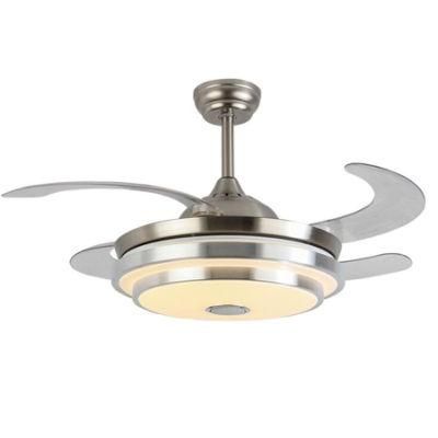 Bluetooth Music Fan Light Remote Control Telescopic Ceiling Fan