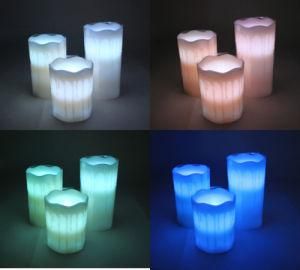 Melting Flameless 18-Key Remote Control Color Changing LED Candle
