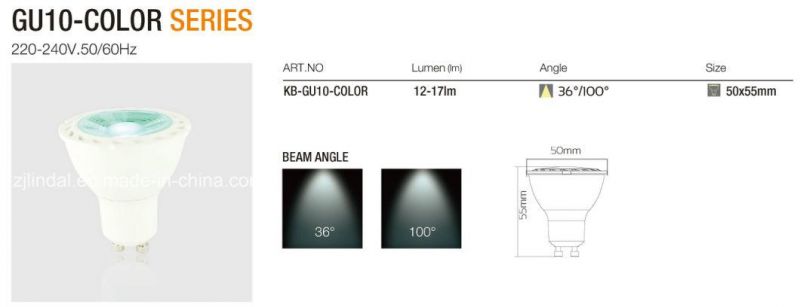 LED Colored Bulb GU10-Color