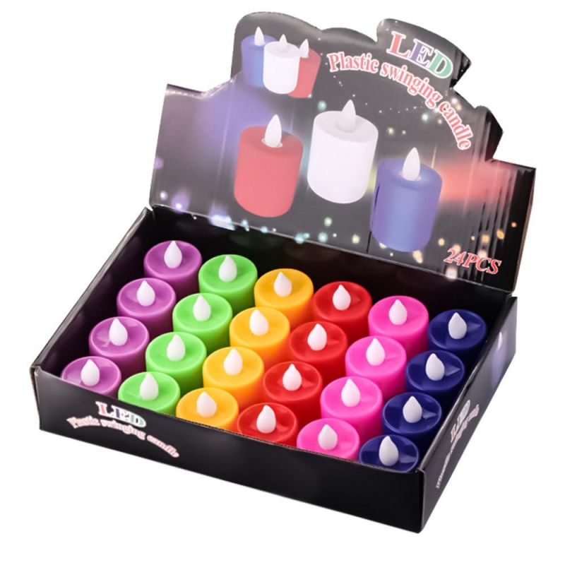 Custom Various Colorful LED Electronic Decorative Flameless Candle