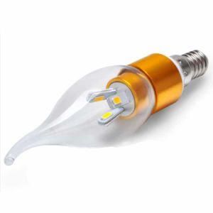 Dimmable 110V E14 3W Gold House LED Tail Candle Light