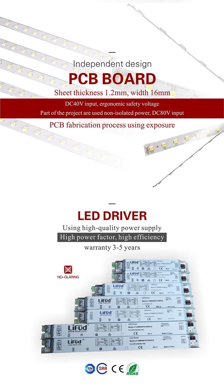 Patent Products High Lumen Indoor IP20 SMD LED Linear Light
