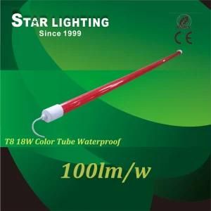 Red and Blue Cover Waterproof 100lm/W LED T8 Light Tube