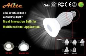 108lm/W UL Plug &amp; Vertical Indoor Light G60 A19 LED Pl Light Bulb