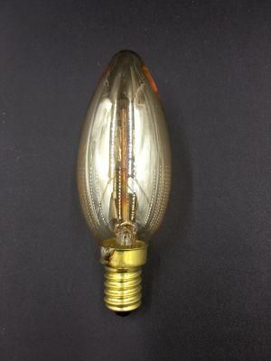 C35 2W Decorative Edison LED Filament Bulb Lamp Lighting with Cool Warm Day Light E27 E14 B22 B15