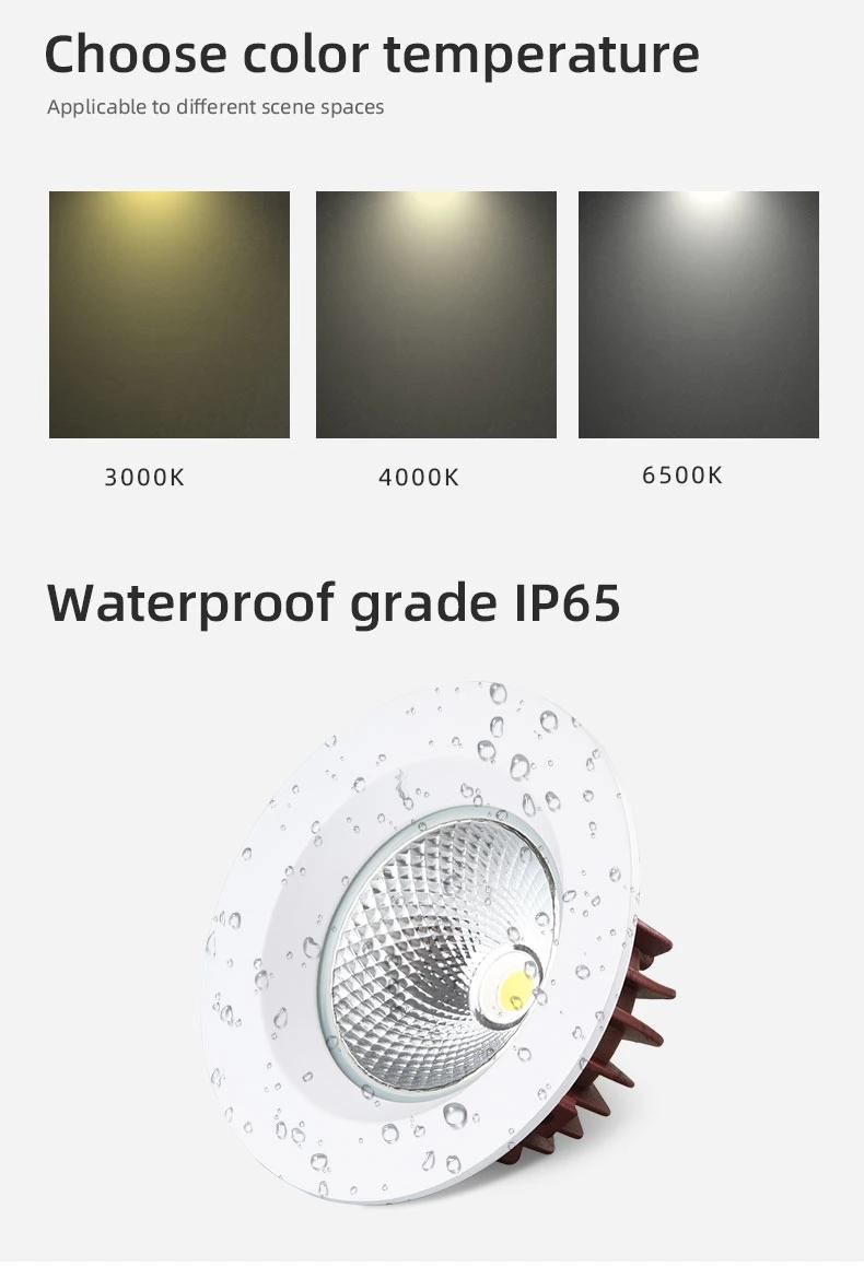OEM/ODM 40W Aluminum Alloy Housing LED Downlight for Living Room with Remote Control Switch WiFi (WF-MR-40W)