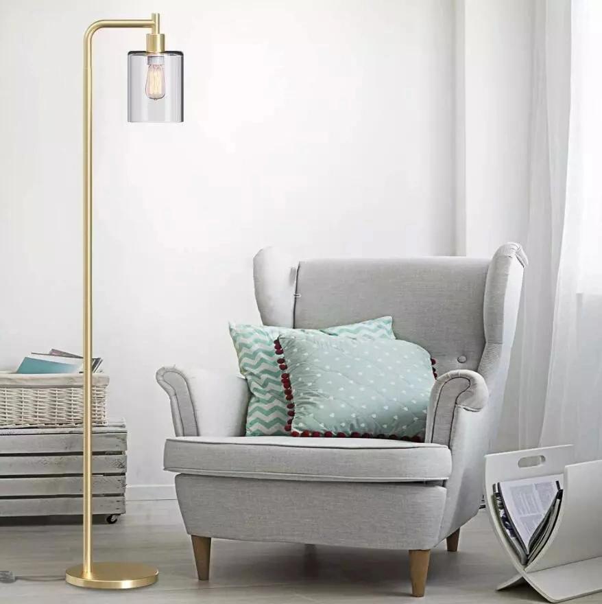 Cross-Border American Creative Floor Lamp Bedroom Bedside Study Iron Floor Lamp