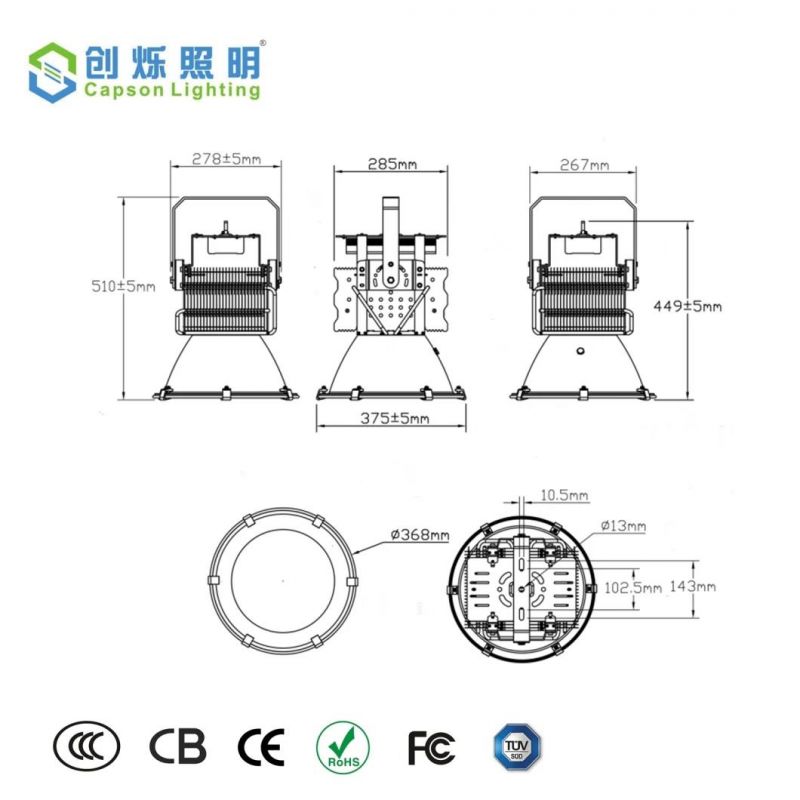 LED High Bay Light Soccer Field Lighting 200W Best Price LED Sport Stadium Court Lighting 2years Warranty