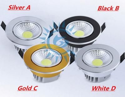 Simple Circular Recessed 3W/5W/7W/9W12W COB LED Living Room Downlight