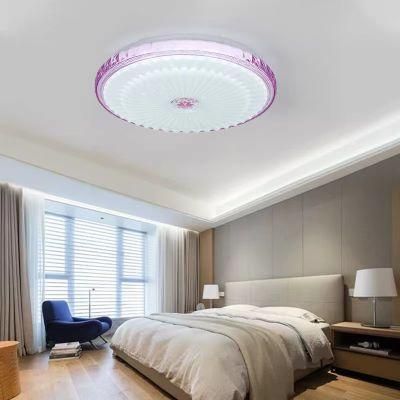 LED Crystal PVC White 3 Color Ceiling Lamp for Commercial Lighting Surface Mounted LED Light